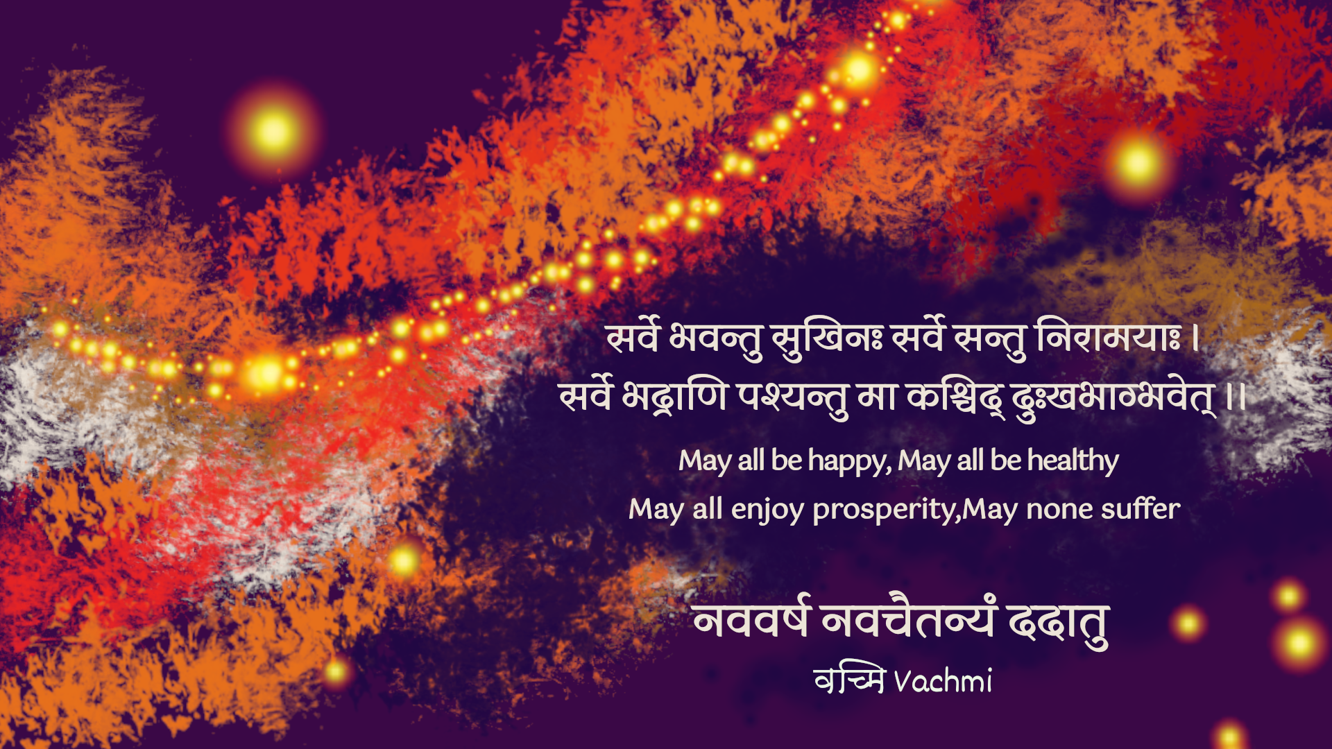 New Year wishes in Sanskrit